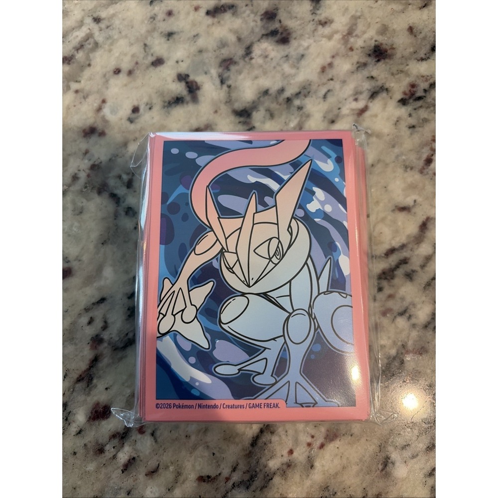 Pokémon Chaos Rising Greninja Card Sleeves 65 Count Pink Blue Factory Sealed New